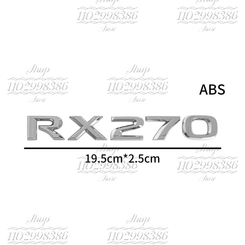 QMV5 Suitable for RX300, RX350, RX500h, RX450h, RX270, RX200t Lexus tail emblem decorative metal letter stickers