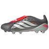 Predator Elite Ткань FT FG Удобная посадка Низкий верх Детские футбольные бутсы Детские футбольные бутсы Железно-серый JR3311