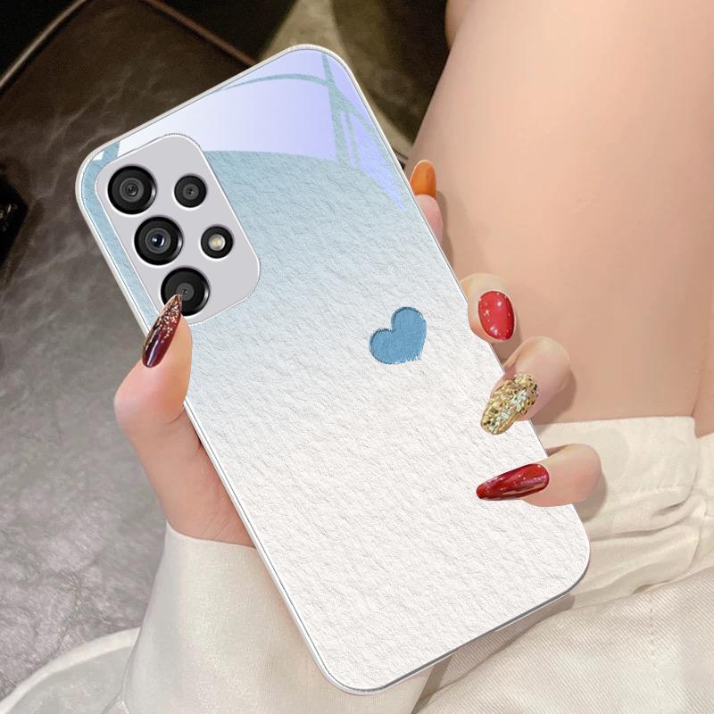 Beiwen Love Purple Для Samsung Galaxy S10 4G S20 11E 30 S21 21Fe 22 S24 Pro S23 Ultra 5G S8 S9 Закаленное Стекло Чехол для Телефона