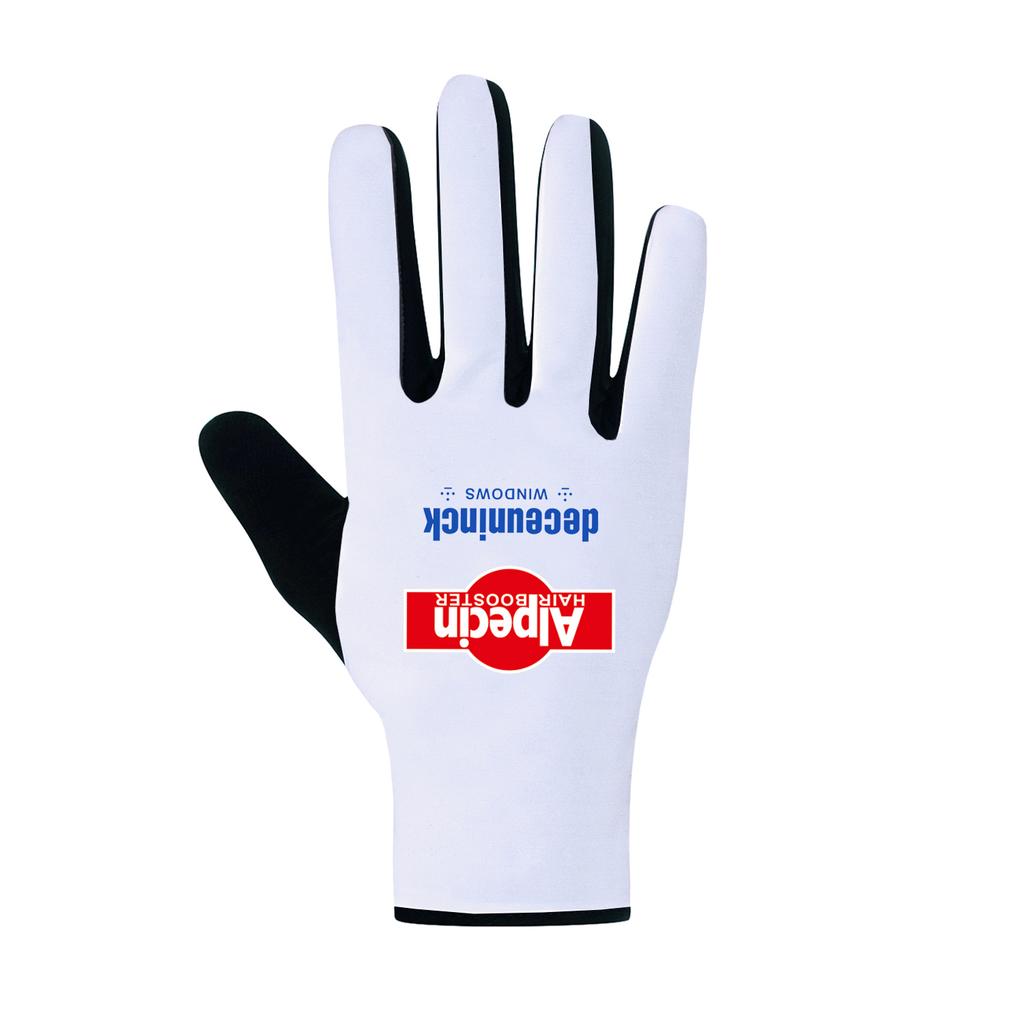Fluor Yellow 2026 UAE Sports Cycling Gloves Full Finger Men Road Bike Gloves Running Fitness Warmth Gym Riding Bicycle Gloves