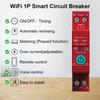 1 шт. Автоматический выключатель WiFi Умный переключатель Для дистанционного управления с мобильного телефона Мониторинг в реальном времени Переключатель Интеграция с умным домом Включение/выключение Устройства