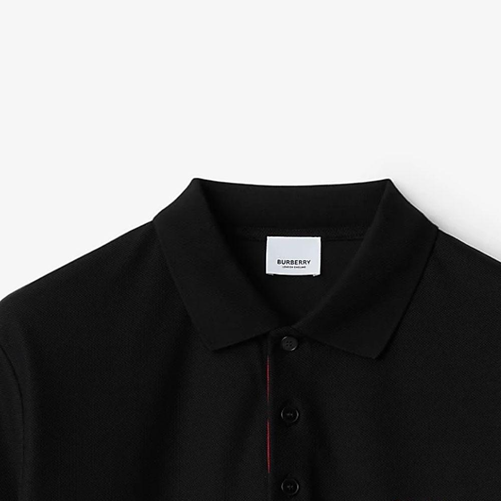 Burberry Мужская футболка-поло SS24 Черная 80844361