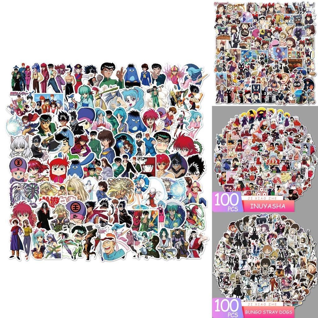 100 штук японских аниме-стикеров с граффити Hunter X Hunter Haikyuu Demon Slayer И многое другое!