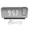 Projection Alarm Clock Time Date Temperature Display 180 Degree Wide Angle HD LED Screen