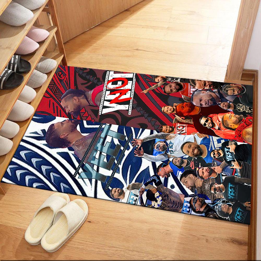 Yeet Jey Uso Square rugs are a great choice for living rooms, bedrooms, home décor, and as gifts.