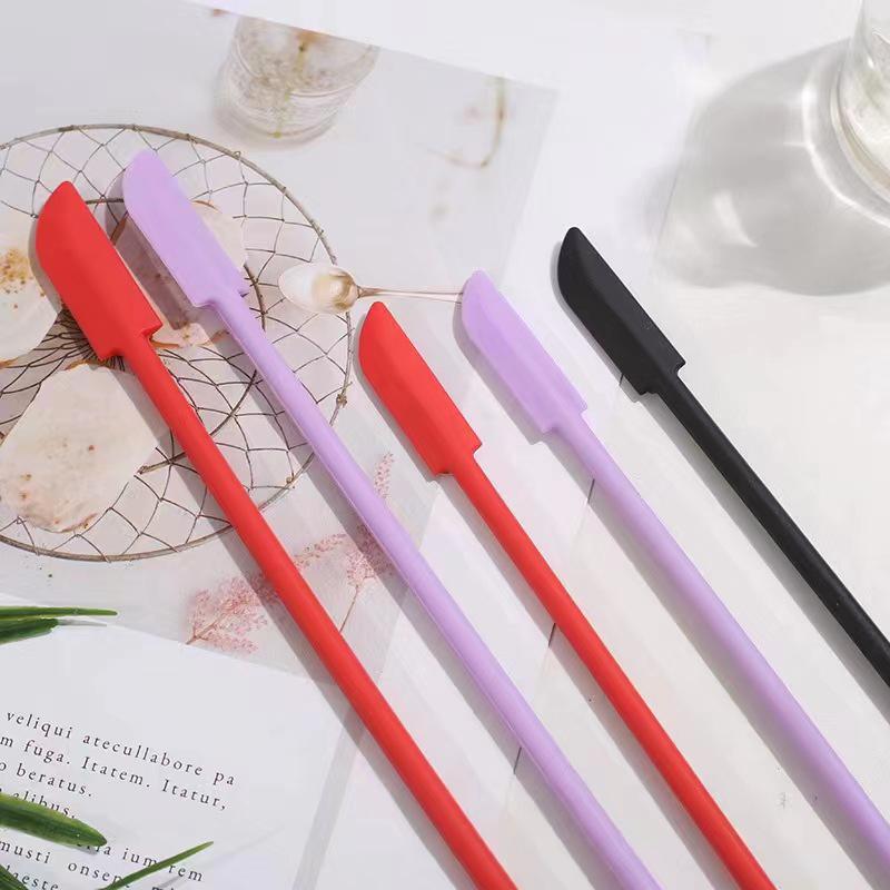 Набор силиконовых скребков 2 в 1, косметическая жидкая основа для крема для лица, ложка для соскабливания, инструменты для ухода за кожей лица