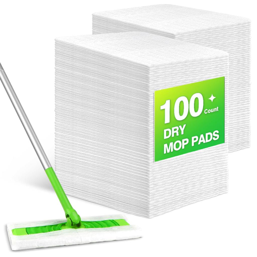 Disposable Dry Sweeping Cloth Pads Compatible with Swiffer Sweeper Household Floor Car Dust Removal Paper Electrostatic Mop Pads