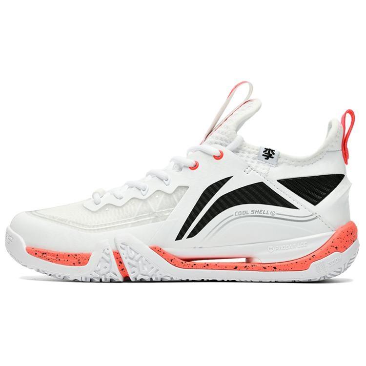 Li Ning Низкие Бадминтонные Кроссовки Нескользящие Износостойкие Унисекс Белые AYAT003-3