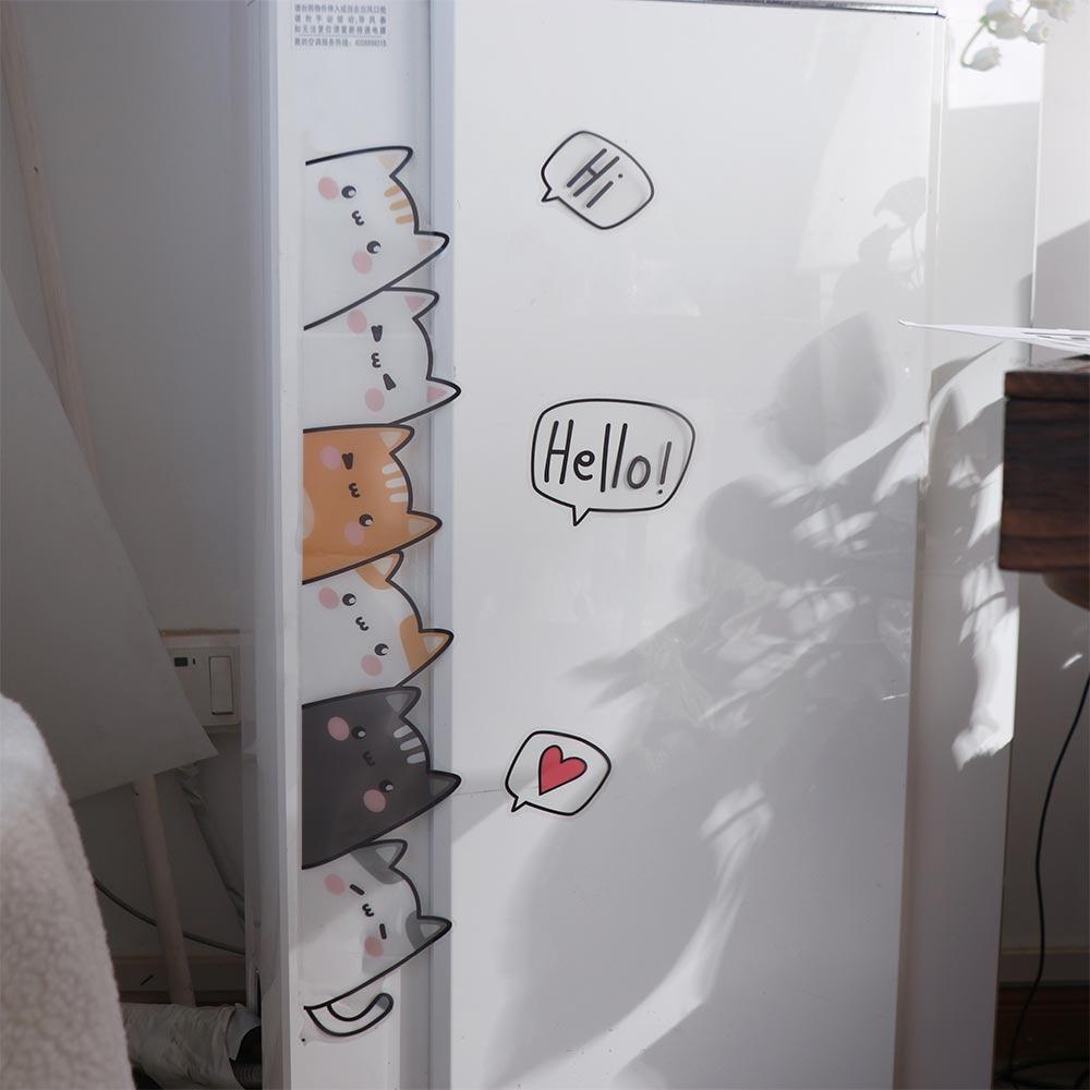 Cartoon Nursery Stickers Self Adhesive Door Sticker Creative Cat Wall Stickers Baby Room