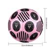 Футбольный клуб Inter Miami CF Мяч для футбола для помещений Размер 5 Цветной Машинная строчка ПВХ Готов к соревнованиям Прочный Высокий отскок