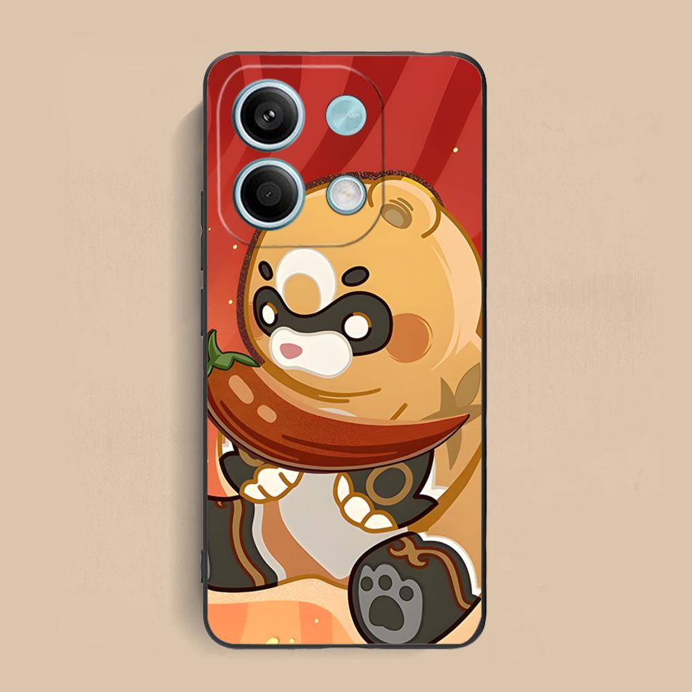 Игровой чехол GI Xiangling Матовый ТПУ для мобильного телефона Xiaomi Redmi Note 14 13 12 11 S Pro Plus 4G 5G Цветная печать
