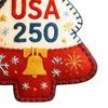 Handmade Felt Christmas Tree Ornament Us 250th Anniversary Felt Ornament Embroidery Xmas Tree Decoration