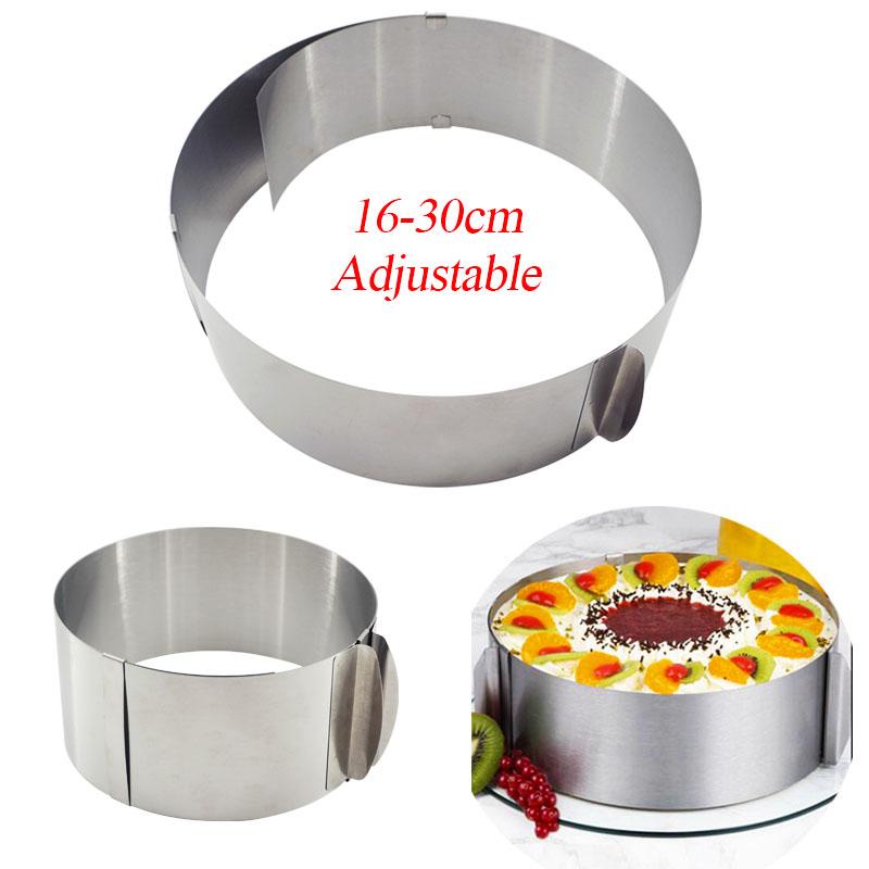 Adjustable Baking Mold Cake Decorating Tool Baking Cake Decorating Tool Stainless Steel Cake Ring For Families Baking