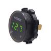 Automotive Digital Display Modified Voltmeter, Motorcycle Mounted, Waterproof LED Lens Display Instrument