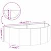 Planter Black 120 x 60 x 35 cm Steel
