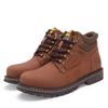 Большой размер 2025 хлопковая обувь британские ретро локомотивные ботинки мужские кожаные ботинки Мартин уличные рабочие высокие мужские