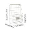 Metal Mesh Magazine File Holder Easy To Install Foyer Storage Shelf Hanging Document Rack  Office