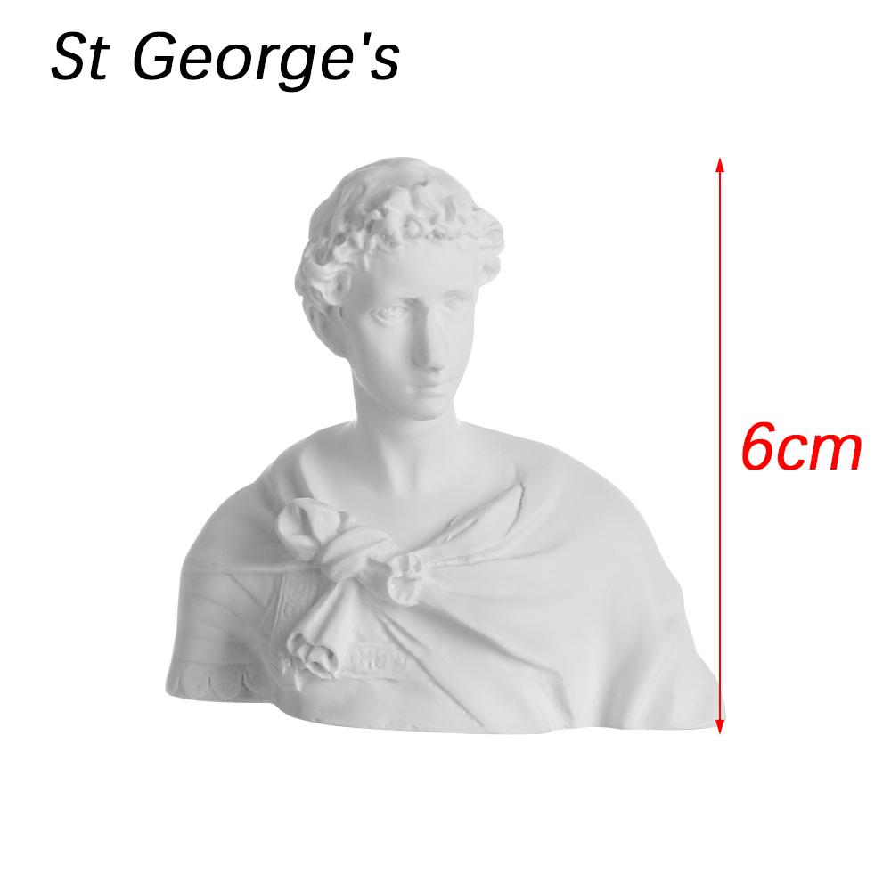 1PC Nordic Style Sculpture Greek Mythology Plaster Statue David Head Portraits Bust Mini Gypsum Statue Drawing Practice Crafts