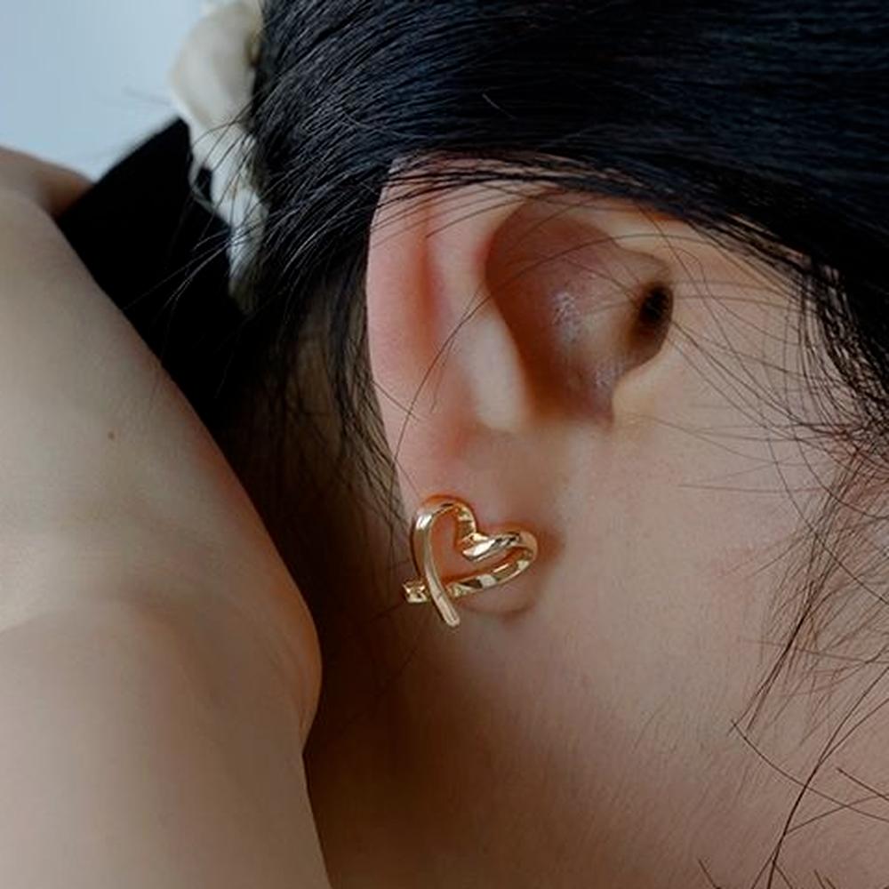 Силиконовые зажимы для ушей без проколов, простые высококачественные маленькие милые серьги с любовным темпераментом