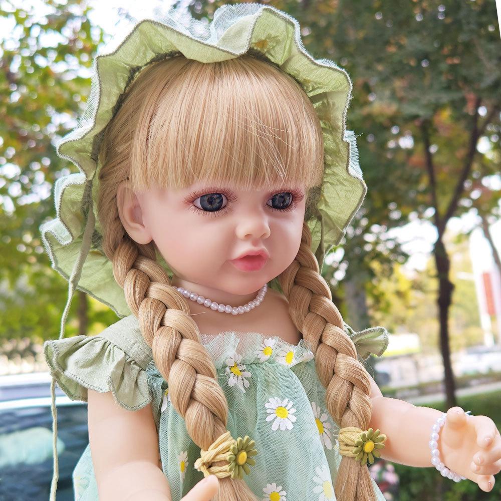 55 см мягкая силиконовая кукла для ванны Reborn Baby Bath Doll Toy 22 дюйма реалистичная принцесса малышка красивая девочка Bebe подарок на день рождения