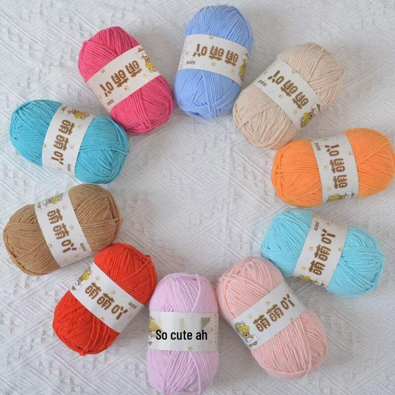 Пряжа для вязания крючком из микрофибры (chenille) - средней толщины, ручной вязки, для поделок своими руками и кукол