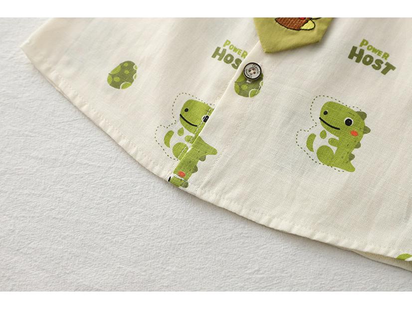 Летний комплект из двух частей с рисунком в виде галстука для младенца и мальчика