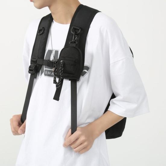 Мини-кошелек на шею с карабином в стиле хип-хоп, изменение формы рюкзака, школьная сумка для монет, сумка для хранения, украшение, подвеска