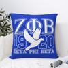 Квадратные Наволочки Zeta Phi Beta Zpb Логотип Сестринства Декоративные Наволочки на Подушку на Молнии для Дома 45X45см