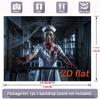 2D plane 1 large 2D banner of a terrifying zombie nurse with blood splatters and spider webs.PMJ