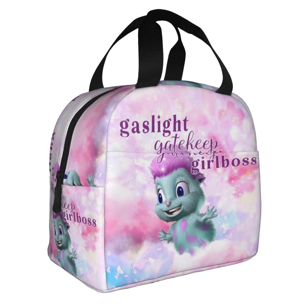 Cute Bibble Meme Lunch Bag Women Fantasy Cartoon Cooler Warm Insulated Lunch Boxes for Adult Office