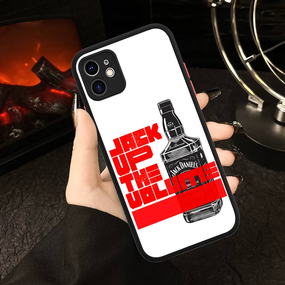 Classic Whiskey Logo J-Jack D-DanielS Phone Cases For IPhone 16 15 14 Plus 13 12 11 Pro Max Matte Oft Bumper Phone Cover