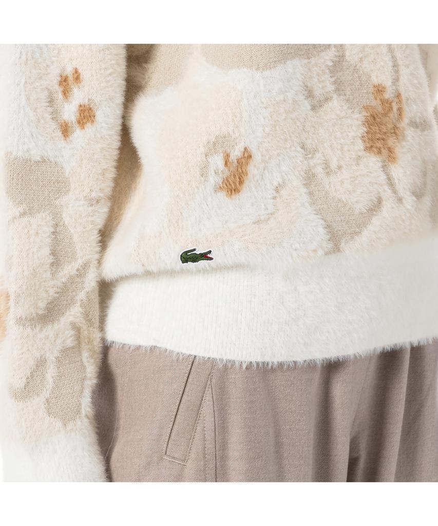 LACOSTE Women'S Flower Jacquard Intarsia Sweater Af2587-54N Id2