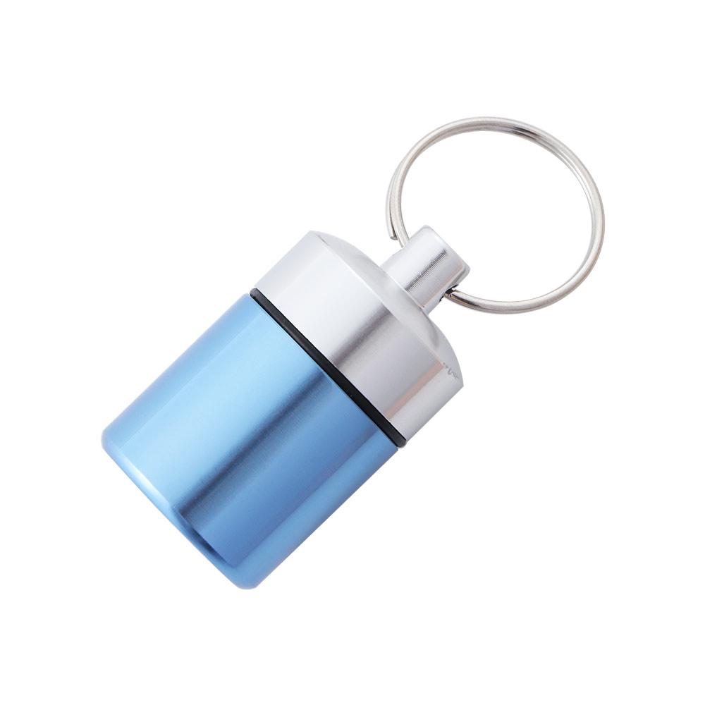 Mini Camping Waterproof Travel Storage Case Pill Box Case Keychain Container Metal Pocket Pill Case