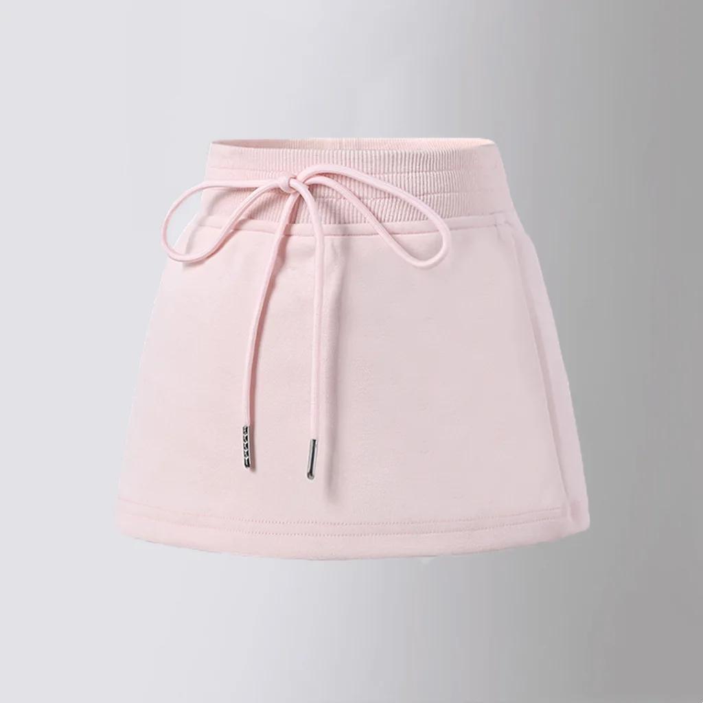 Kids Skirts for Girls Casual Sport High Waist A-line Slimming Spring Summer Skirt Pink Teenage Children Skirt 10 12 13 Years