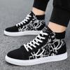 Men Sneakers High Top Canvas Shoes Men Platform Casual Shoes 2025 New Leisure Vulcanized Shoes Plus Size 48 Tenis Hombre