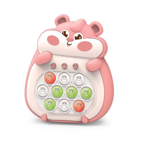 Игра «Нажми пузырь» с подсветкой для раннего обучения, портативное забавное средство для снятия стресса, быстрый удар с помощью толчка