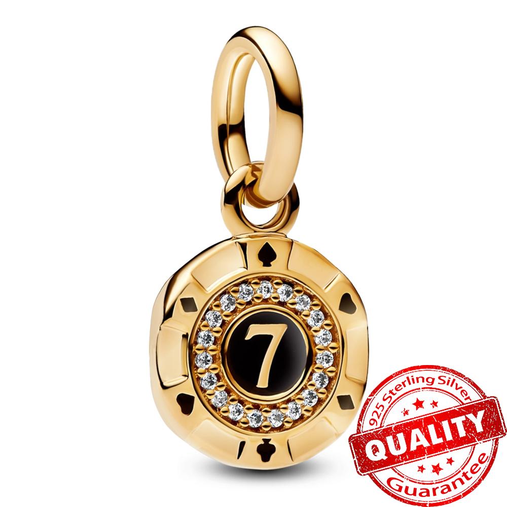 Gorgeous Copper Stones & Enamel Clip Beads & Seahorse Dangle Charm Fits Bracelet For Women Gold Necklace Pendant