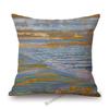 Modern Abstract Art Geomtric Lines Red Blue Yellow Piet Mondrian Oil Painting Home Decorative Pillow Case Linen Cushion Cover