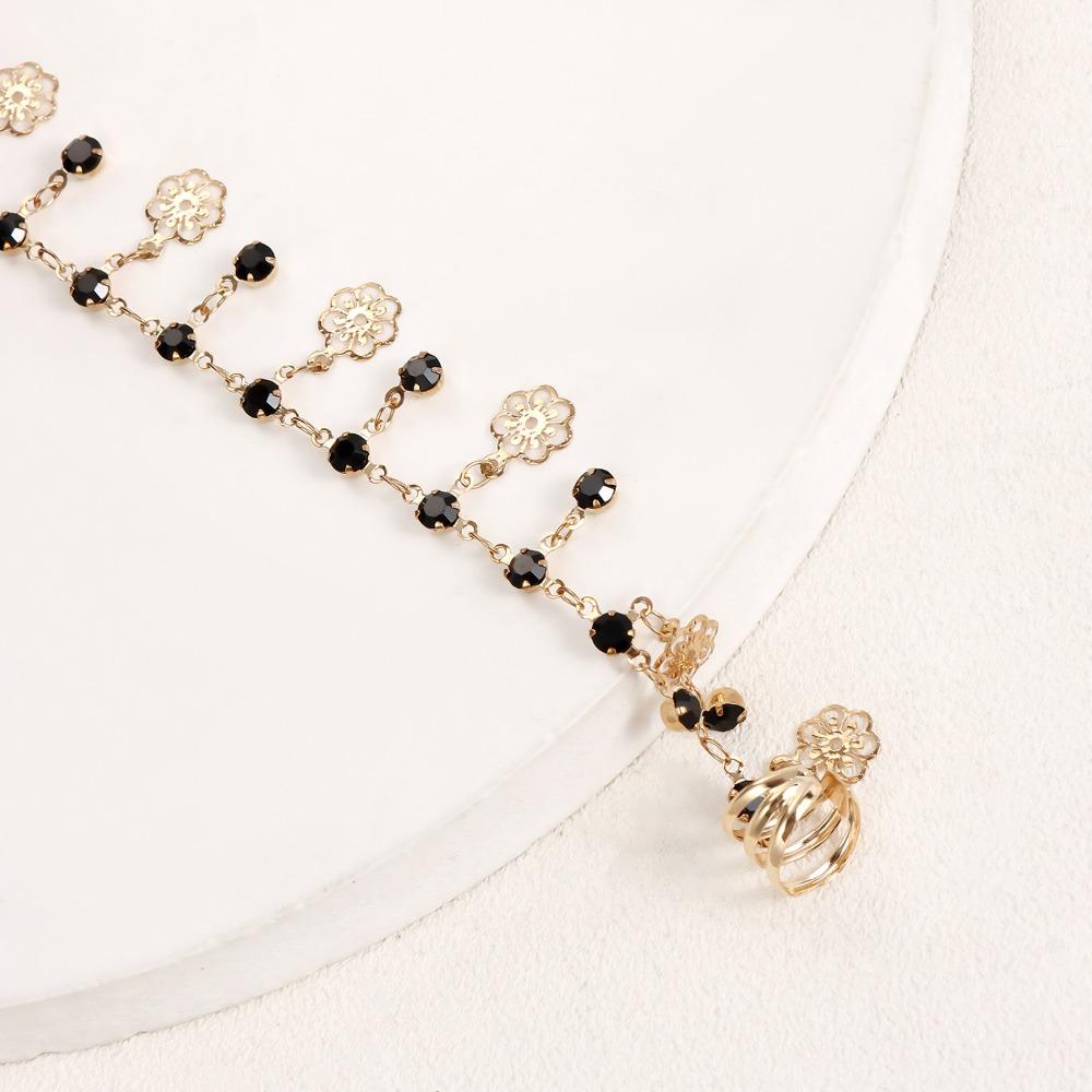 Fashion Earring with Nose Ring Body Jewelry Metal Nose Clip Personality Long Chain Earring Perform