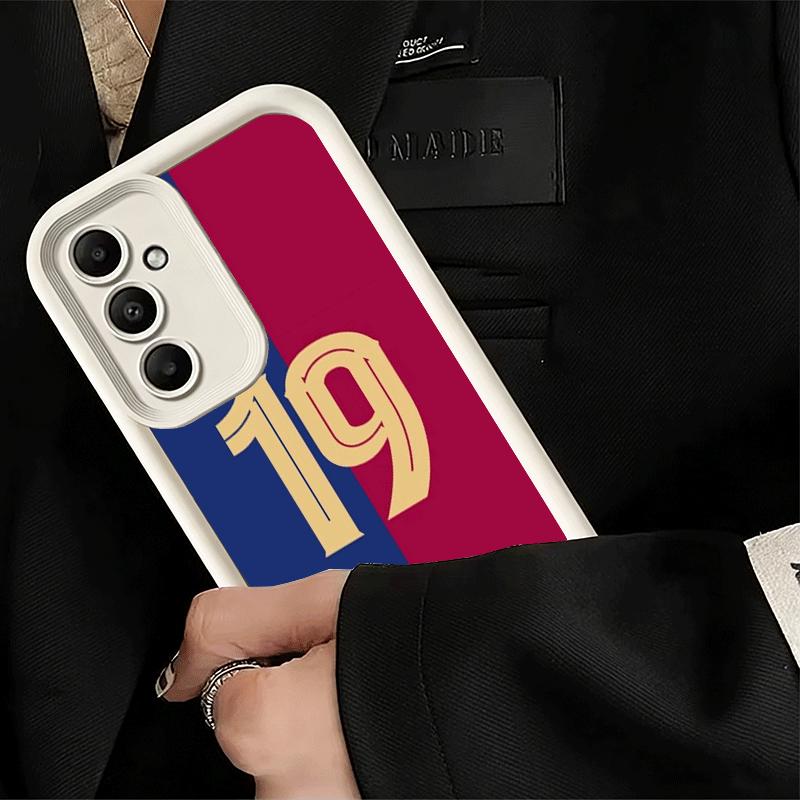 Чехол для телефона Samsung Galaxy A17 A16 A15 A14 A13 Футбольный Номер 7 10 19 A56 A36 A26 A55 A35 A25 A54 A34 A24 A53 A33 A23 A07 A0