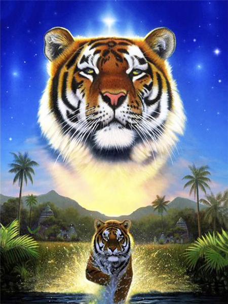 Diy 5d полная алмазная живопись, вышивка животных, квадратная круглая дрель, лес, лунный свет, волк, мозаика, украшение для мебели, подарок для хобби
