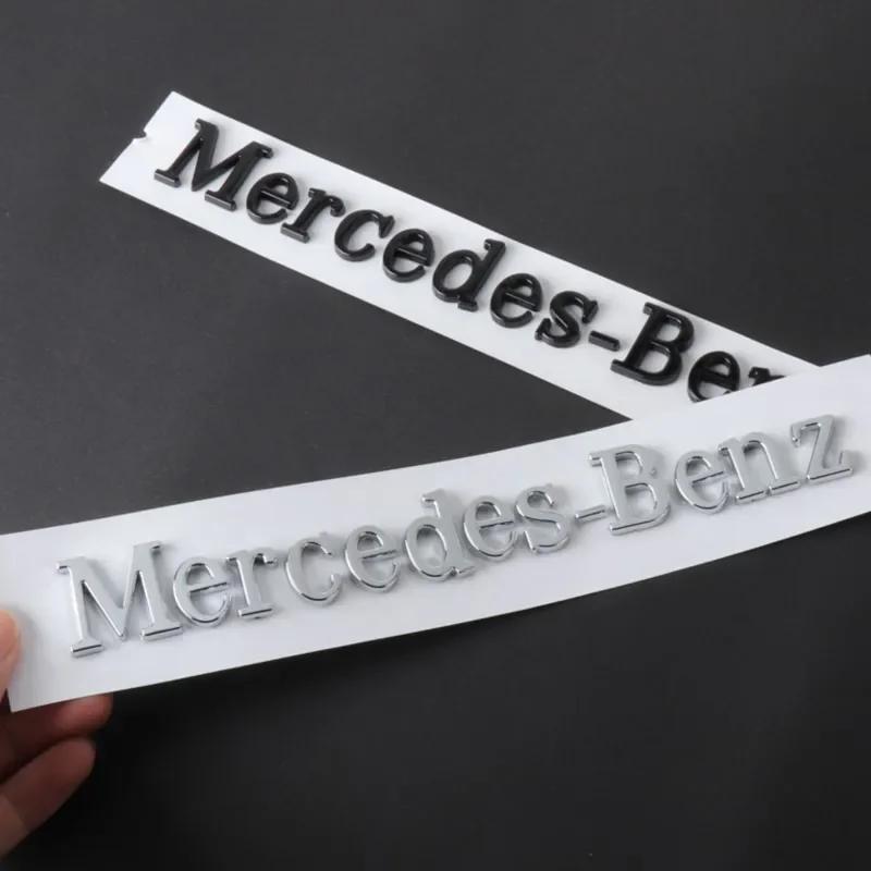 1pcs Car Badge Rear Trunk Body Sticker Emblem Decoration For Mercedes Benz AMG W108 W124 W126 W140 W205 W201 ZSY5
