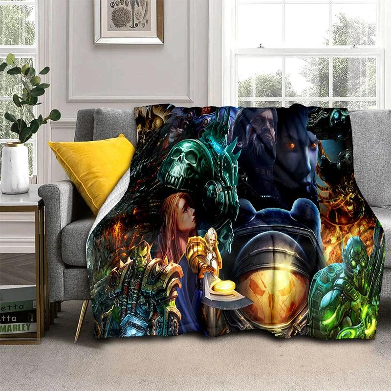 3D Ретро-игровое одеяло StarCraft Gamer, мягкое одеяло для дома, спальни, кровати, дивана, пикника, путешествия, офиса, отдыха, одеяло, детское одеяло