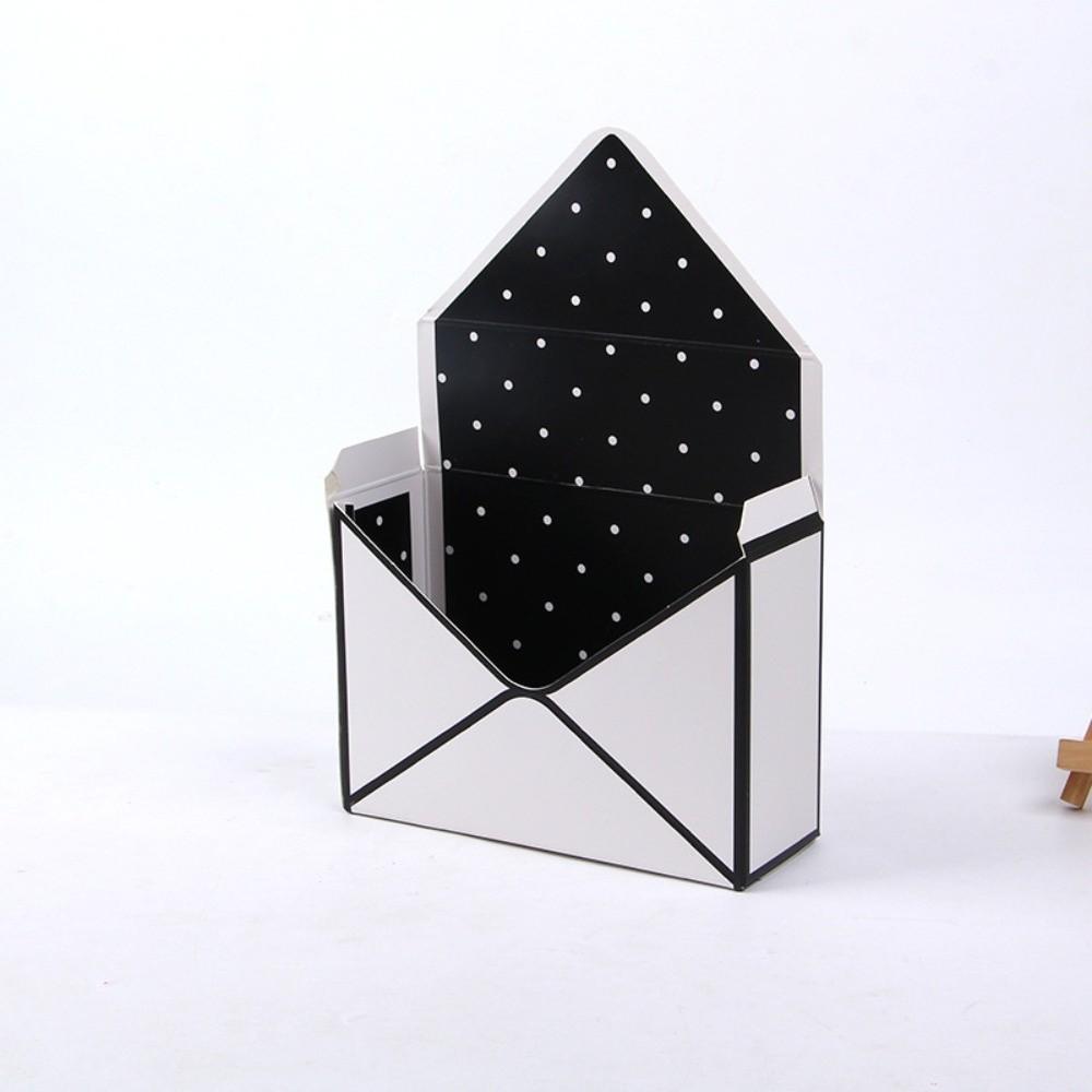 New Folding Valentine Envelope Boxes Empty Stripes Flower Bouquet Package DIY Flower Bouquet Paper Boxes Valentine's Day