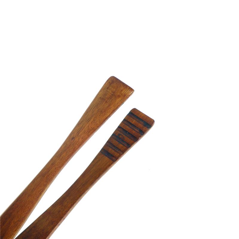 Деревянные кухонные щипцы для приготовления пищи, инструмент для барбекю, салат, бекон, стейк, хлеб, зажим для торта