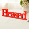 Blessed Letter Table Sign Tabletop Words Rustic Photo Prop Gather Thankful for Mother's Day