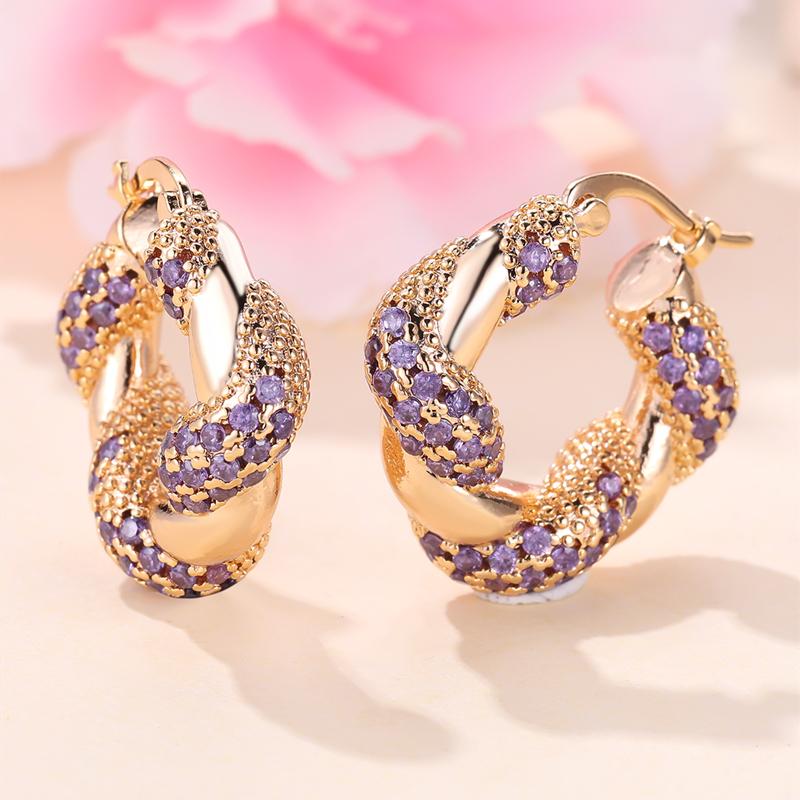 Модные геометрические витые толстые серьги-кольца, модные золотые серьги, большие круглые серьги для женщин, ювелирные изделия в стиле панк, хип-хоп, подарок