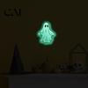 Festival Atmosphere Layout Ornaments Luminous Ghost Wall Stickers for Halloween Decoration, Glow in The Dark PVC Decals Indoor Outdoor