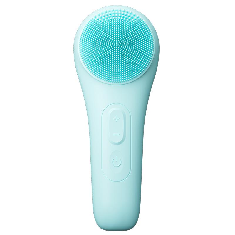 SHOmfrs Mini Electric Facial Cleansing Brush-Silicone Sonic Face Cleaner Deep Pore Cleaning Skin Massager for Household Car Use