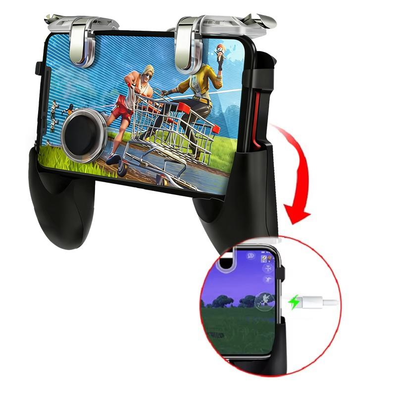 DATA FROG Mobile Phone Game Controller L1R1 Trigger Gaming Grip Joystick For PUBG 4.5-6.5 Inch iOS Android Smartphone 5